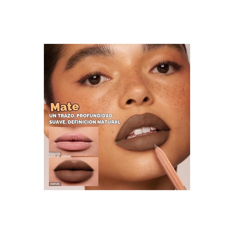 Erinde 6Pcs Lápiz Perfilador de Labios, Larga Duración y Resistente