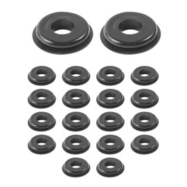 SCUARI 20PCS Glad Hand Seals for Glad Hand Air Hose,Car Accessories Rubber Washers,Hose Gasket Washers,Rubber Seals Black Gasket Elastic Grommets,Fit for Semi Trucks Trailers Tractors