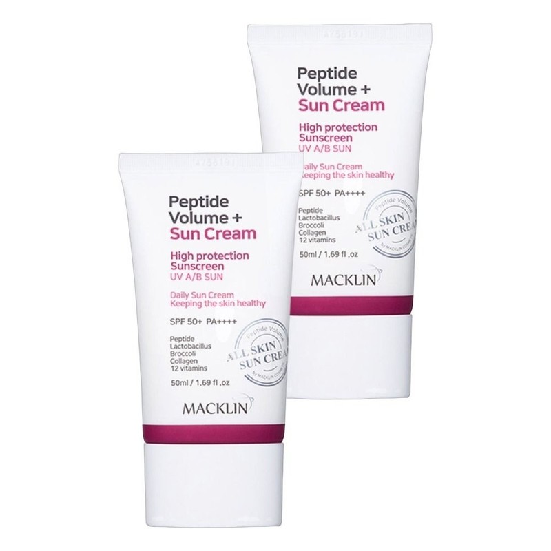 Maclean’s Moist Peptide Volume Sun Cream 50ml 2pcs Cooling Surf