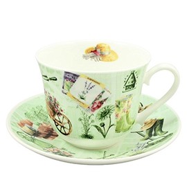 Jumbo Cup & Saucer In The Garden 0.4 L