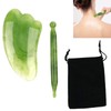 2 Stück Gua Sha Massage Werkzeug Set, Muskeltherapie-Massagestab, Gesicht Massagestein,