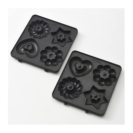 Bruno BOE043-WAFFLE Hot Sand Maker Bake Up To Ear Electric Single Waffle Plate