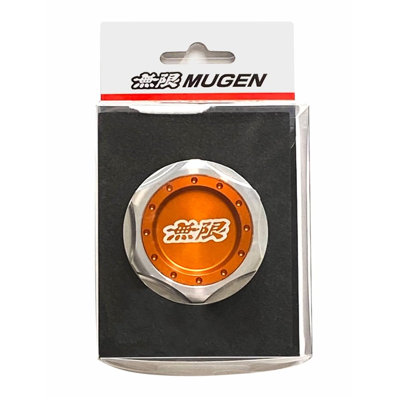 MUGEN/15610-XG8 -K2S0-OR Hexagon Oil Filler Cap Orange Part Number: 15610-XG8-K2S0-OR