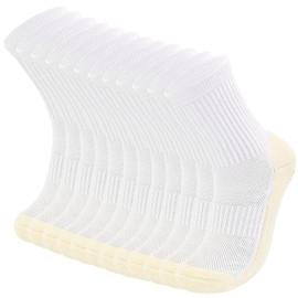 ELUTONG Kids Grip Soccer Socks Anti Slip Football Athletic Sports Crew Socks for 4-16 Years Youth Boys Girls (New Upgrade)