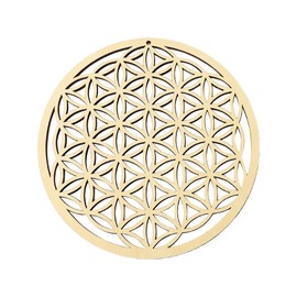 Sacred Geometry Decor - Flower of Life Wall Art,Wood Sacred Geometry Spiritual Crystal Grid Board Home