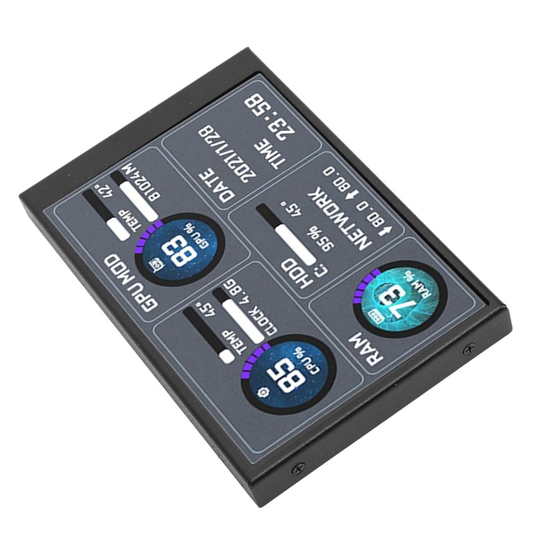3.5inch IPS Secondary Screen USB C Computer Temperature Display Sub