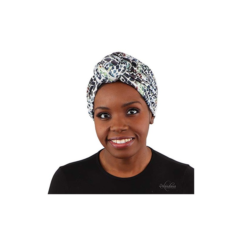 Landana Headscarves Printed Turban for Women with Twist Knot -