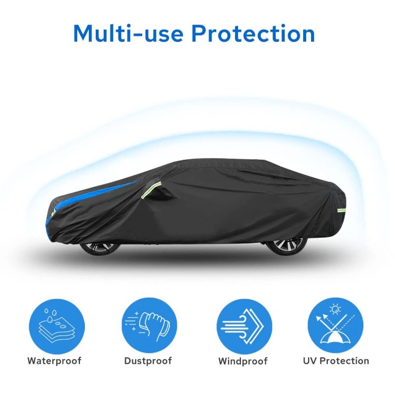 Avecrew Car Cover Waterproof All Weather For Automobiles Outdoor Heavy