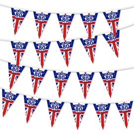 1 PCS Victory Day Decoration Flags Banner,VE Day Bunting,VE Day 80th Anniversary Banner,VE Day Flag,VE Day 80th Anniversary Decorations,Victory Day Flag（14 x 21 cm）