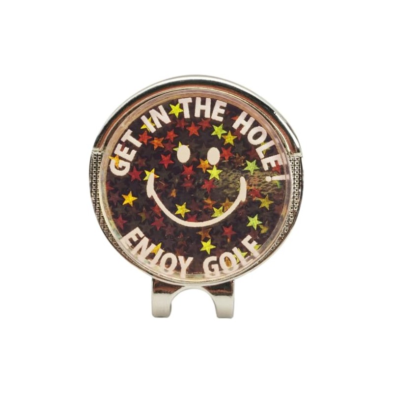 MARUA Golf Marker, Light Collecting Marker, Smile GD, Gold