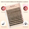 Pestañas Extensions Kit 144 Piezas H03 Curvatura D 8-18 Mm