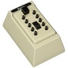 Kidde 001409 Push Button Combo 5-Key Lock Box, Clay
