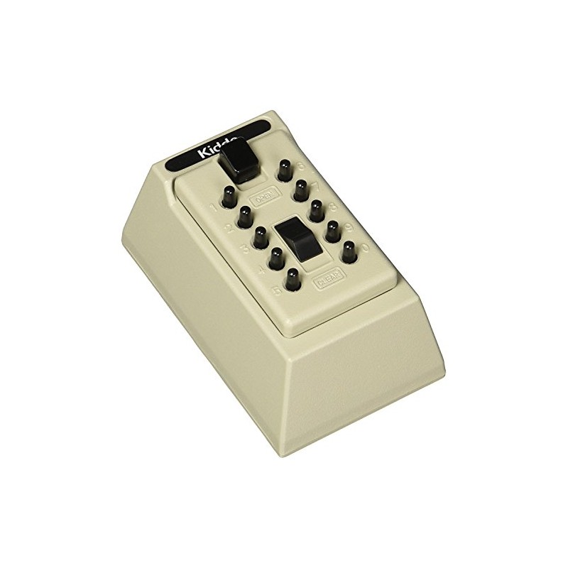 Kidde 001409 Push Button Combo 5-Key Lock Box, Clay