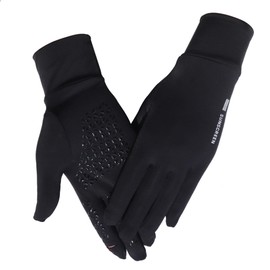 CAMSTIC Women's UPF 50+ Thin Sun Protection Touchscreen Driving Gloves, Black