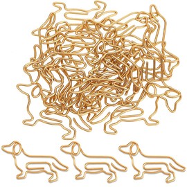 AEIOPRS Pack of 40 Paper Clips Animal Shape Bookmark Cute Paper Clips Metal for Office School Notebook Orange