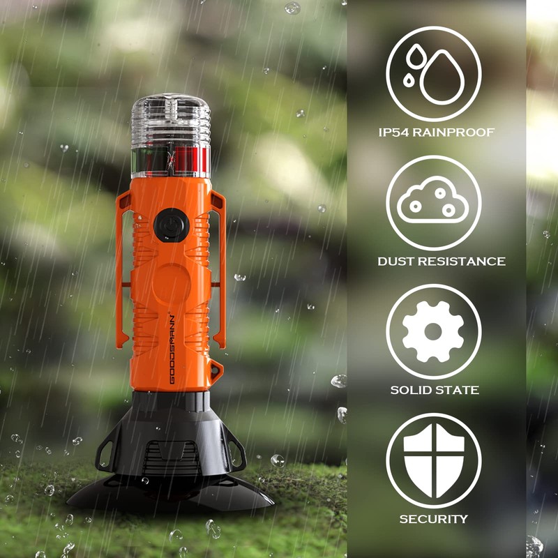 GOODSMANN Flashlight All Round Signal Light for Boat Kayak with