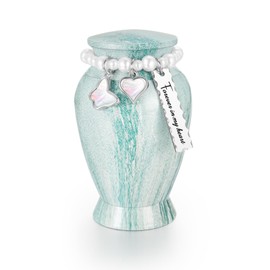 SOITIS Small Urns for Human Ashes Keepsake, 2.83 Inches Mini Urns for Human Ashes, Aluminum Cremation Urns for Human Ashes, Keepsake Urns for Human Ashes, Decorative Urns Memorial Urn Funeral Holder