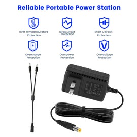 Charger for Dogtra Remote Training Collar Compatible with Dogtra 1900S 1902S 2300NCP 2500B 3500NCP 3502NCP Remote Trainer Collar for Replacement HK-AJ-100A150-US AC/DC Power Cord Adapter