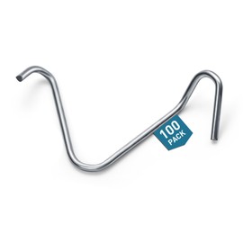 100PCS T-Post Wire Clips, Galvanized Steel Fence Clips, Fence Clips for t Post, Time-Saving and Convenient Fence Wire Clips for Tightening Farm, Ranch, Garden Fence Wires (Tool Not Included)