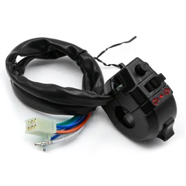CADUFUELLY Control Turn Signal Horn Light Low High Beam Left Switch(Black), for 7/8inch 22mm Handlebar Motorcycle Motorbike ATV Dirt Bike Scooter, Replacement for Suzuki, Replacement for Yamaha