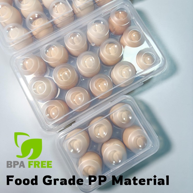 Egg Box for 15 Eggs, Egg Container, Egg Storage Fridge,