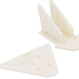 Wing-Type Window Safety Clip for Child Fall Prevention - White Window Stopper 5ea