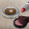 Cute Donut with Sprinkles Chocolate Icing Compact Travel Purse Handbag
