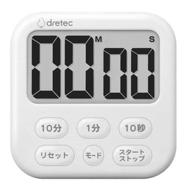 Dretec Timer, Studying, Kitchen, Large Screen, Magnet, Digital, Shabon 6, White