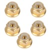 50Pcs Flange Nut Pure Copper Lock AntiSkid AntiLoose Fasteners Set
