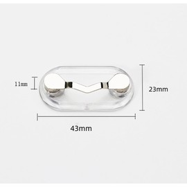 WADY Paquete de 4 Soporte Magnético para Anteojos y Tarjetas de Identificación, Unisex
