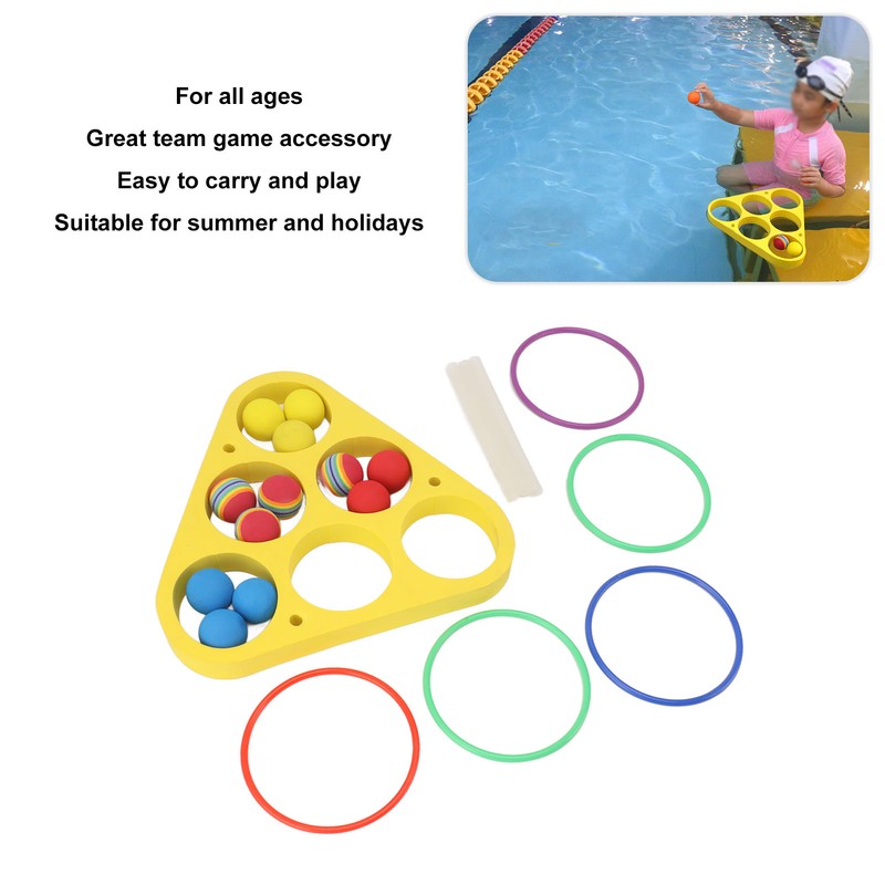 Ring Throw Pool Game Toy EVA Floating Foam with Balls