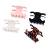 Premium durable acetate butterfly hair clips, 4 Pack. Medium Size