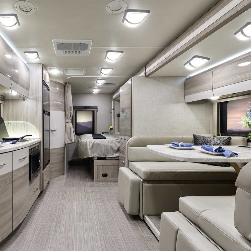 RVZONE 12V Led RV Ceiling 1100 Lumen Double Dome Light