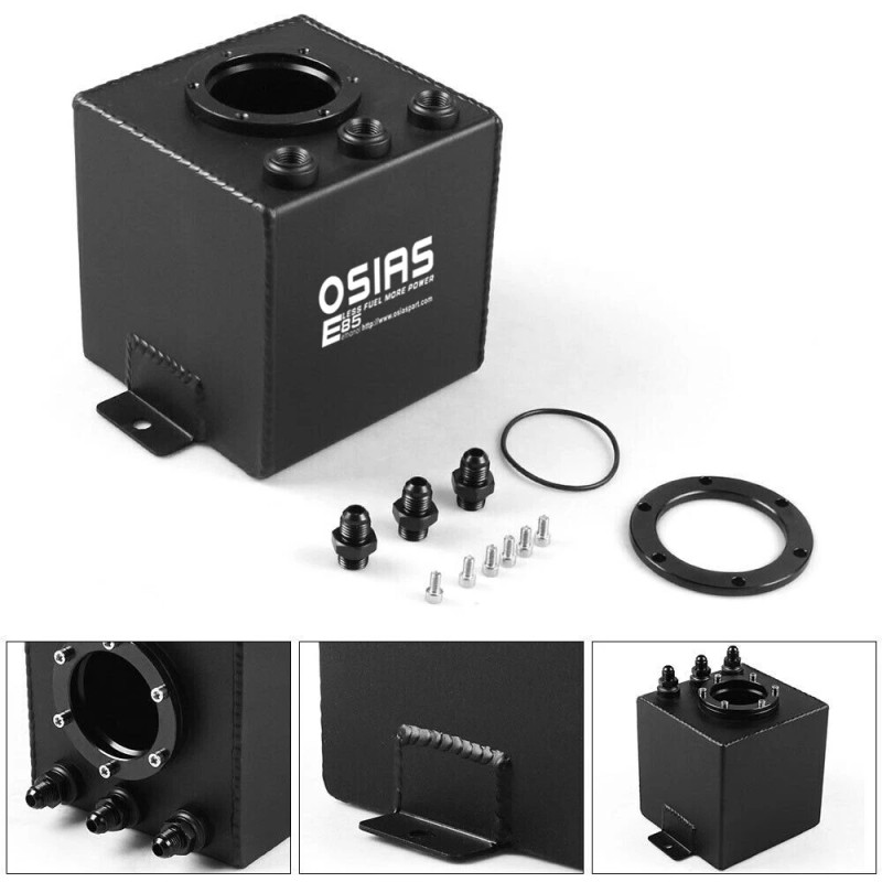 OSIAS 044 External Fuel Pump + 2L Black Aluminum High