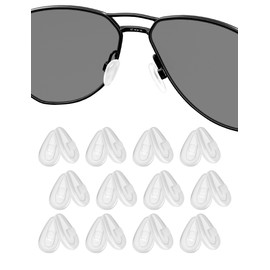 12 Pairs Replacement Nosepieces Nose Pads for Oakley Contrail OO4147 | Lizard OX5113 OX5120 | Gasser OX5087 | Limit Switch OX5119 OX5121 Sunglass - Soft Base