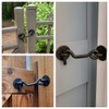 Raswik 4” Privacy Hook and Eye Gate Latch Easy Lock