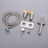 TRUSTMI Toilet Concealed Hot and Cold Bidet Spray Set,Brushed Nickel