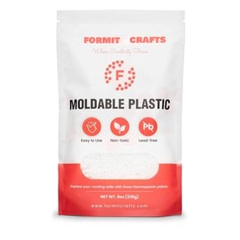 Thermoplastic Beads - 8 oz Polymorph Plastic Pellets(Made in E.U) - Reusable Moldable Plastic Beads - Melting Plastic Pellets for Modeling, DIY Craft (1)