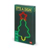 Legami - Neon Effect LED Light Up Sign Christmas Tree