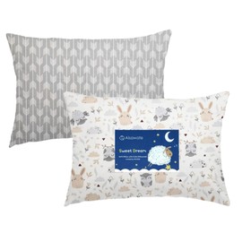 Baby Toddler Pillowcase 2 Pack 100% Cotton Pillow Cover - Cot Bed Pillow Pair Cases 40x60cm - Soft Baby Pillowcase for Boy & Girl Bedding - Gifts for Kids Travel Pillow Pillowcase（Animal Park）