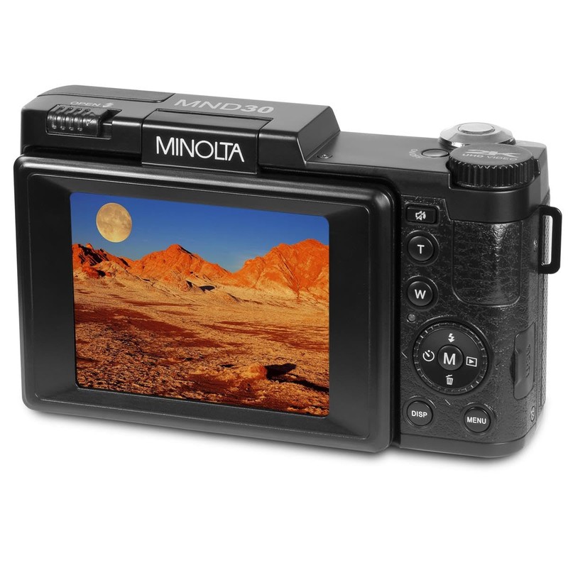 Minolta 30MP Digital Camera – 2.7K Ultra HD Video, 3-inch