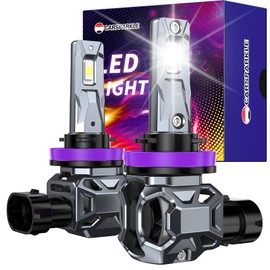 CARSPARKLE H11 Bulbs H11/H8/H9 Fog Lights Bulbs 6500K IP68 Waterproof Real 1:1 Size Plug & Play