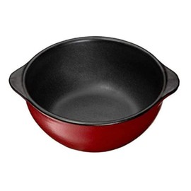 Chocotto Heat Resistant Soup Pot, Red, 1 Pcs isigaki Industrial