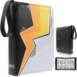 Trading Card Binder, 4 Pockets Card Holder, 55 Double Sided Removable Pages, 440 Card Sleeves, Toploader Binder, Portable Album Holder, Storage Box for Trading Cards