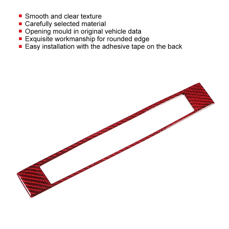 Left Drive Car Center Control Frame Carbon Fiber Decoration Fit