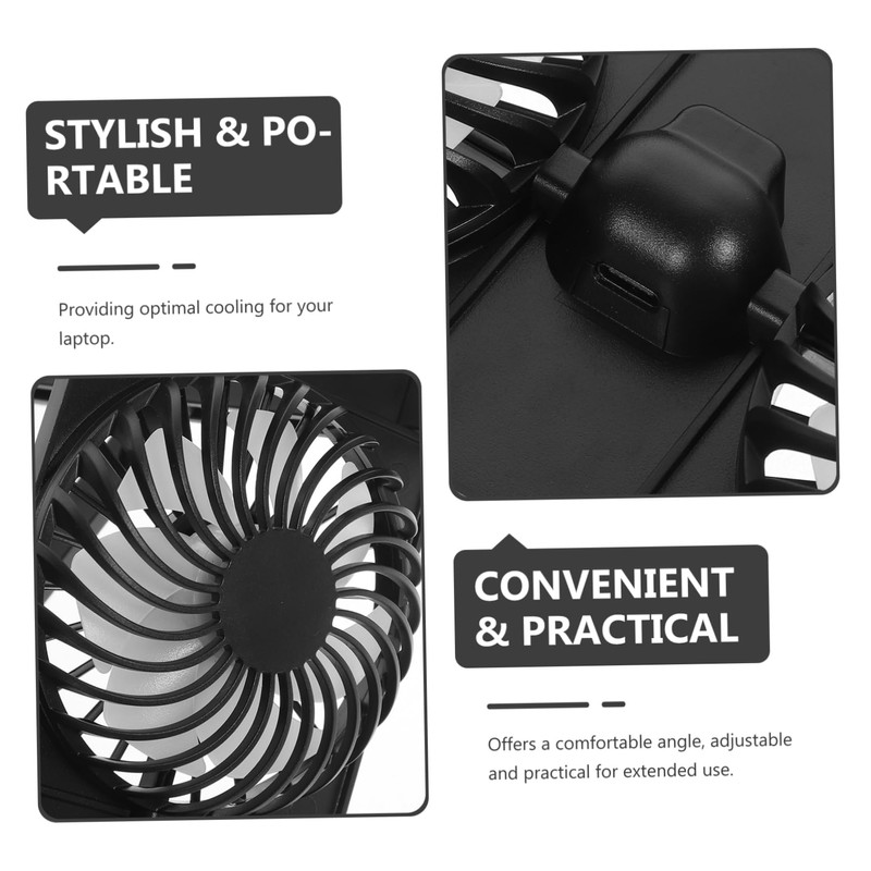 KICHOUSE 1 Set Adjustable Laptop Cooling Stand with USB Interface