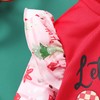RETSUGO Toddler Girls Christmas Outfits 2 Piece Xmas Long Sleeve