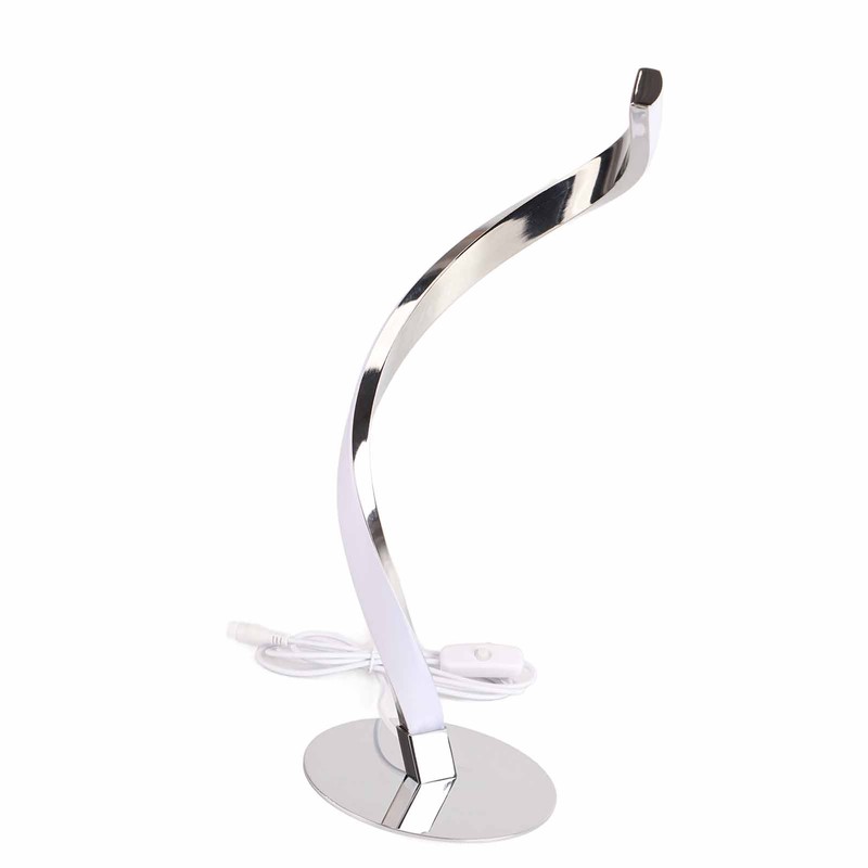 SShaped LED Spiral Table Lamp Reading Light Small Night Light