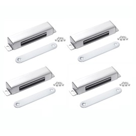 Anhoer Magnetic Catch Door Magnet Door Magnetic Closure Cabinet Magnets Catch Door Closer Door Magnets Stainless Steel Furniture Magnet for Balcony Door Pressure Door Opener Cabinet Door (97 mm (40