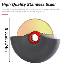 EIHI Pizza Cutter Wheel Pizza Cutter with Blade Guard and Ergonomic Handle Super Sharp and Dishwasher Safe Pizza Roller Pack of 2